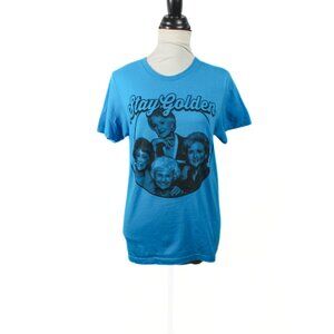 Golden Girls TV Show Graphic Tee – Unisex Small, Bright Blue